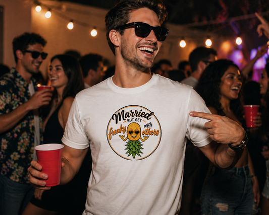 Married but freaky Tshirt (orange)
