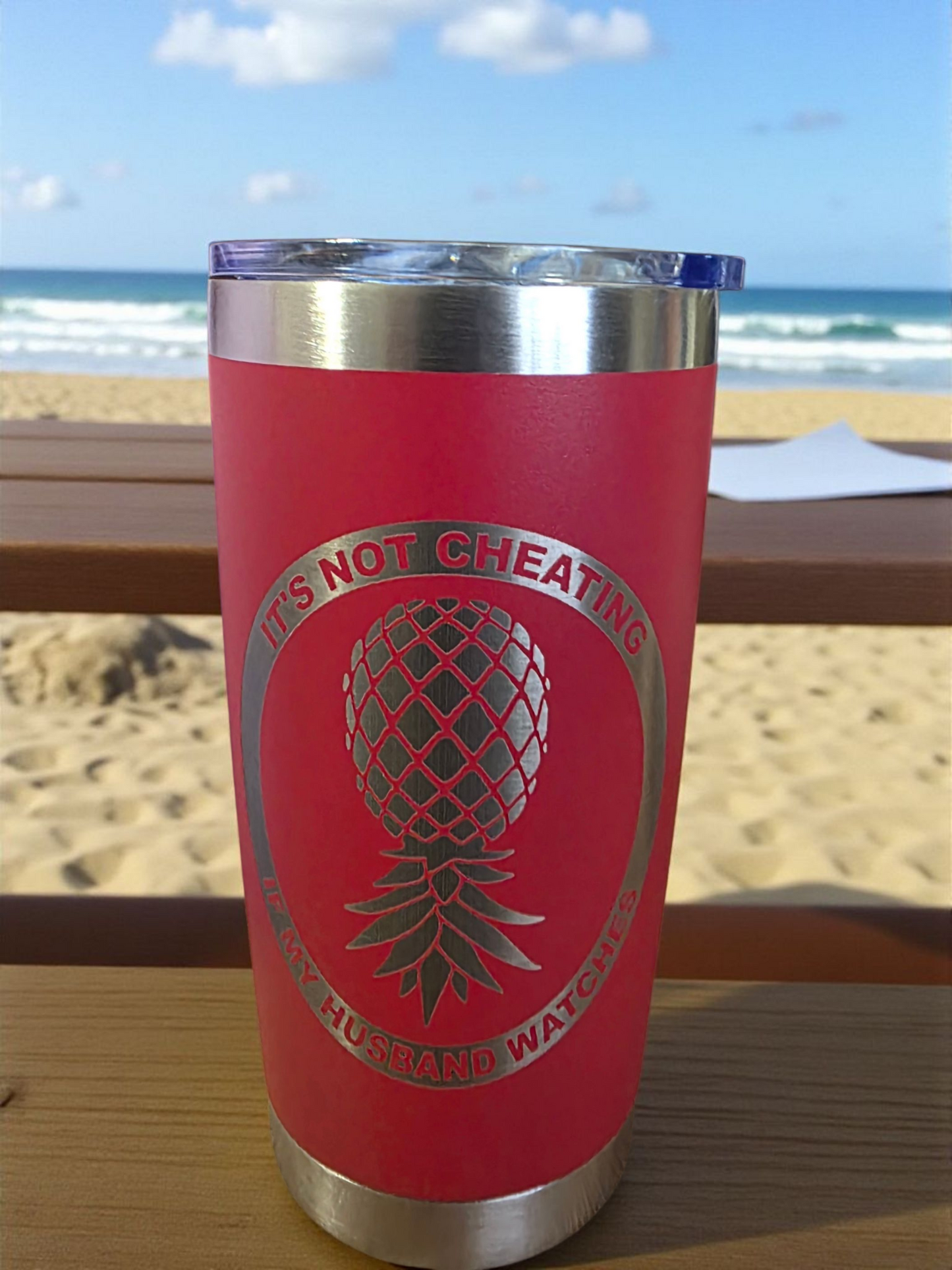 Its cheating if hubby watches 20oz Tumbler
