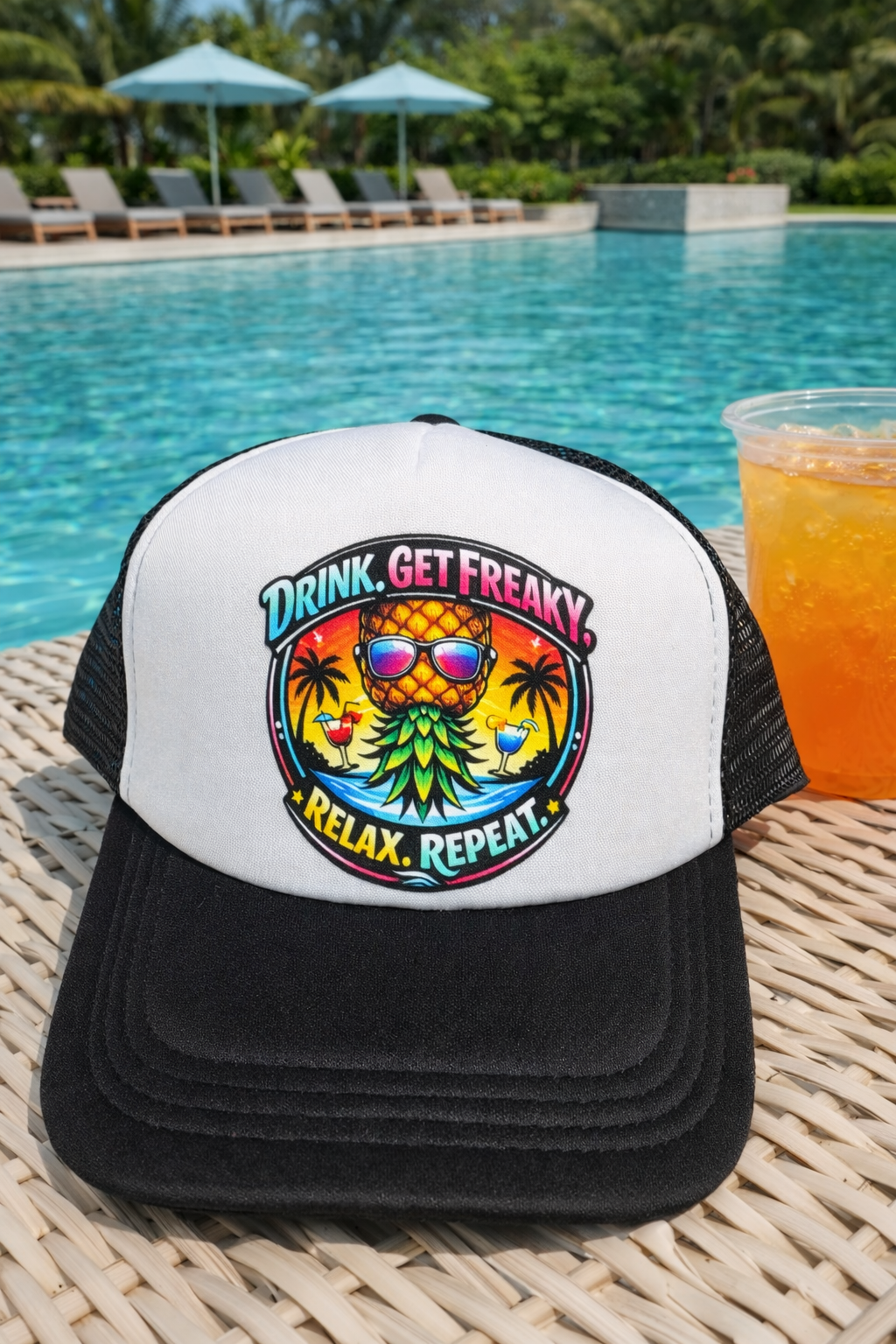 Drink,Get Freaky  Foam Trucker Hat