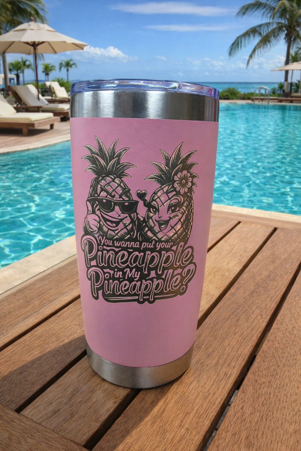 Wanna stick your Pineapple 20oz Tumbler