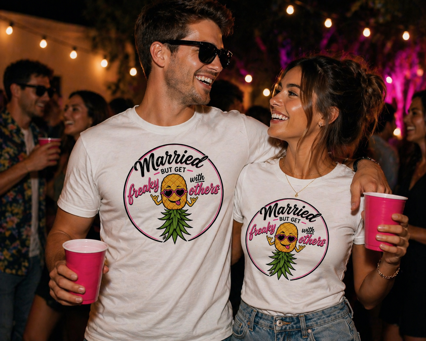 Married but freaky Tshirt (pink)
