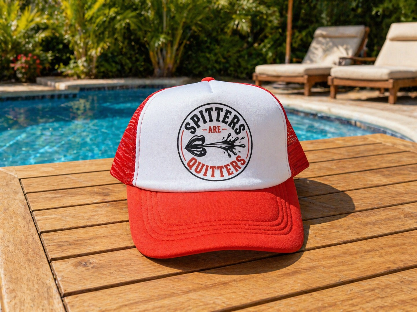 Spitters are Quitters Foam Trucker Hat